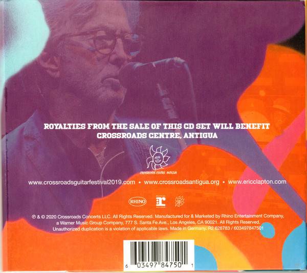 Eric Clapton Crossroads Guitar Festival 2019 : Back